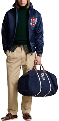 Polo Ralph Lauren SS24 海軍藍字母徽章單排扣外套 710940790-001 Shop Polo Ralph Lauren SS24 海軍藍字母徽章單排扣外套 710940790-001