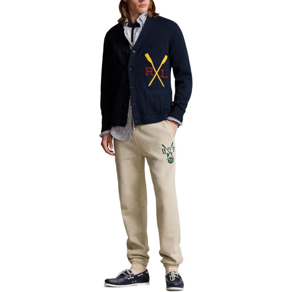 Purchase Polo Ralph Lauren SS24 海军蓝刺绣标志V领针织开衫男款 710941118-001