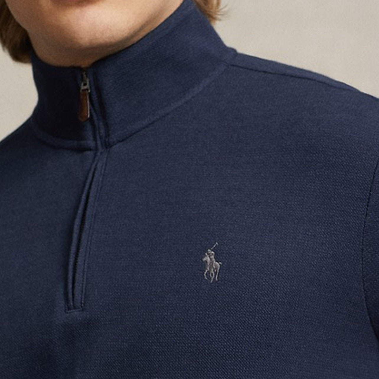 Polo Ralph Lauren SS24 Navy Blue Logo Embroidered Long-Sleeve Sweatshirt . MNPOKNI16823385-410 圖 6