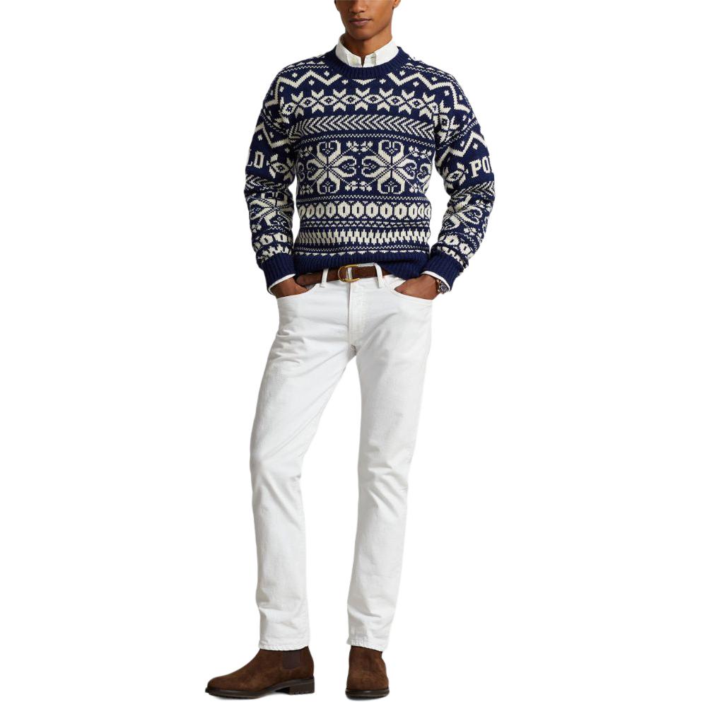 Polo Ralph Lauren SS24 Pattern Knit Crewneck Sweater Navy Blue 710A30458-001 圖 3