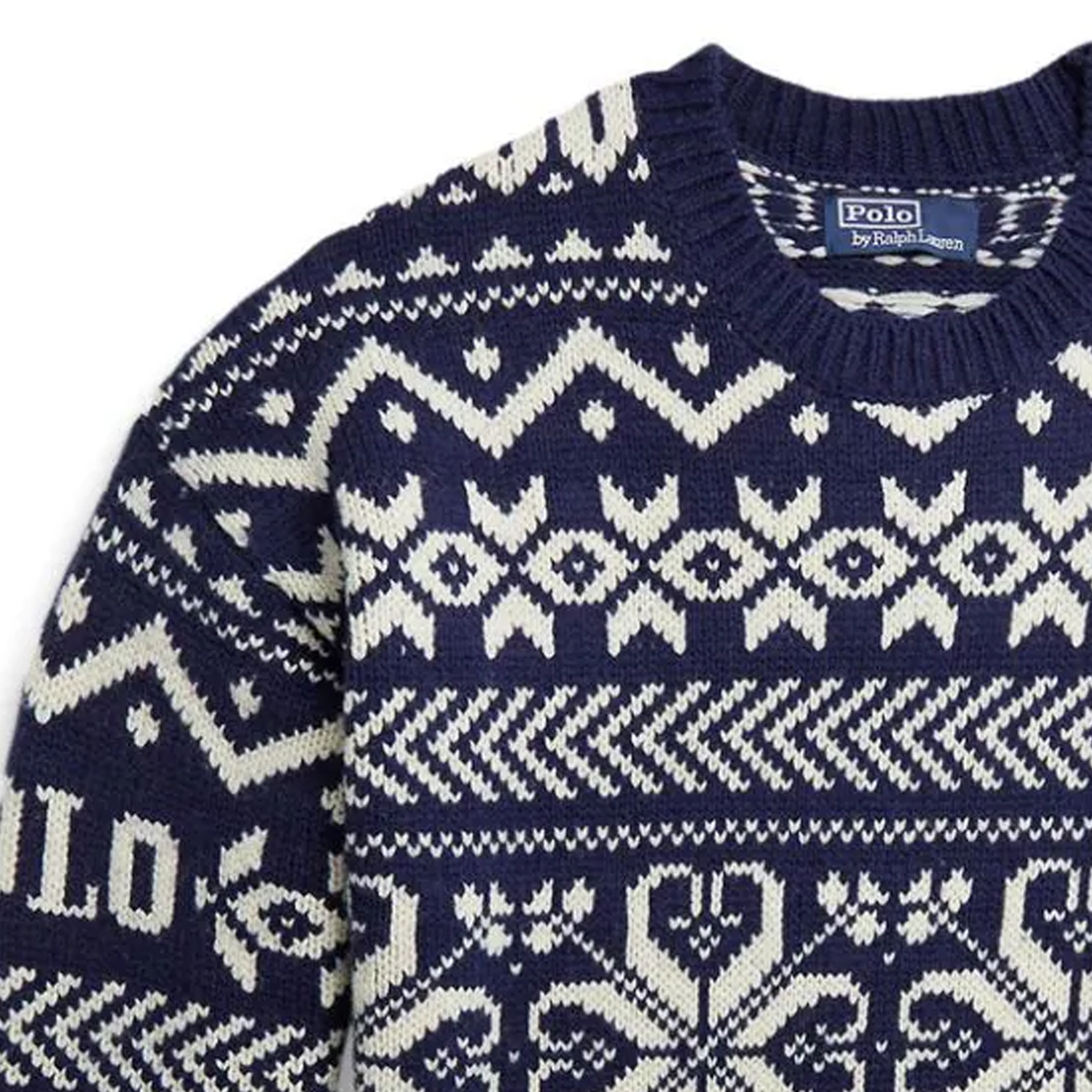 Polo Ralph Lauren SS24 Pattern Knit Crewneck Sweater Navy Blue 710A30458-001 圖 7