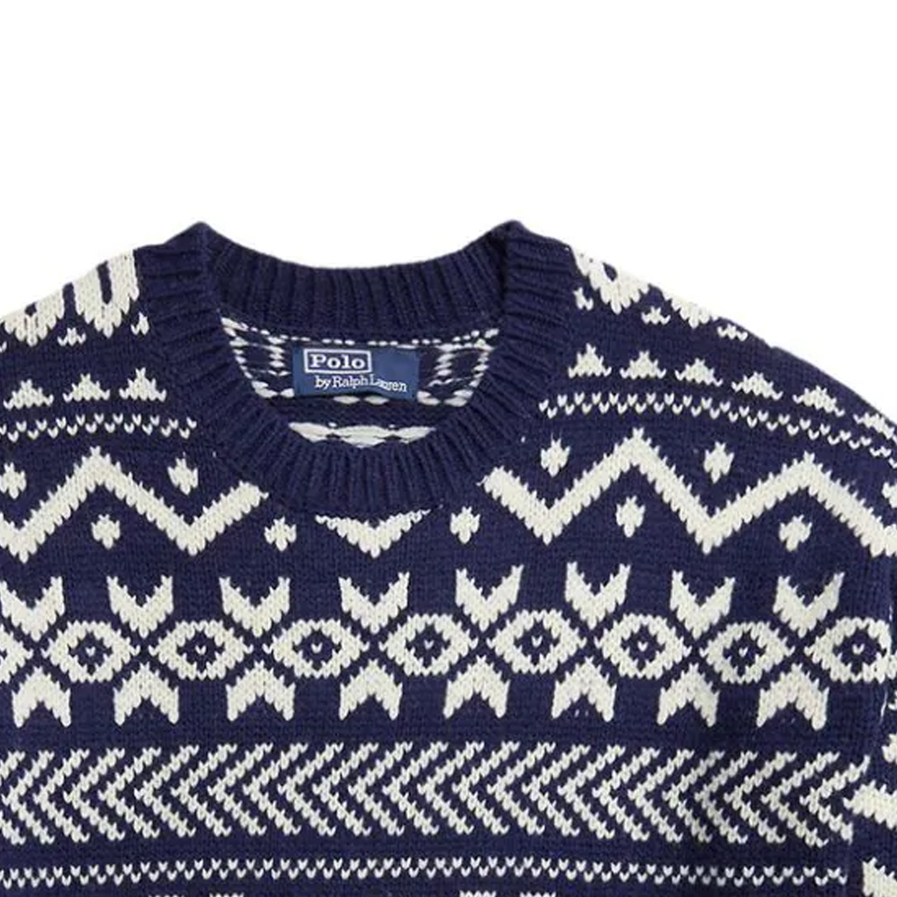 Polo Ralph Lauren SS24 Pattern Knit Crewneck Sweater Navy Blue 710A30458-001 圖 8