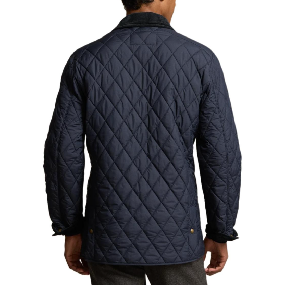 Polo Ralph Lauren SS24 Quilted Long Sleeve Cotton Jacket Navy Blue for Men MNPOOTW12820096-410 圖 6