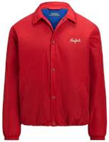 Polo Ralph Lauren SS24 Red Water-Repellent Coach Jacket Embroidered Logo MNPOOTW16021329 Polo Ralph Lauren SS24 Red Water-Repellent Coach Jacket Embroidered Logo MNPOOTW16021329