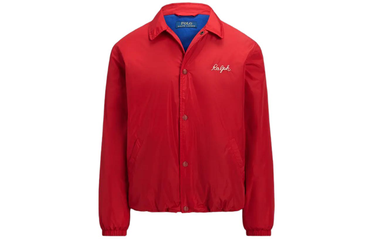 Order Polo Ralph Lauren SS24 紅色防水教練外套 刺繡標誌 MNPOOTW16021329