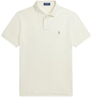 Order Polo Ralph Lauren SS24 修身款米色刺繡短袖Polo衫。 MNPOKNI1N822802-101