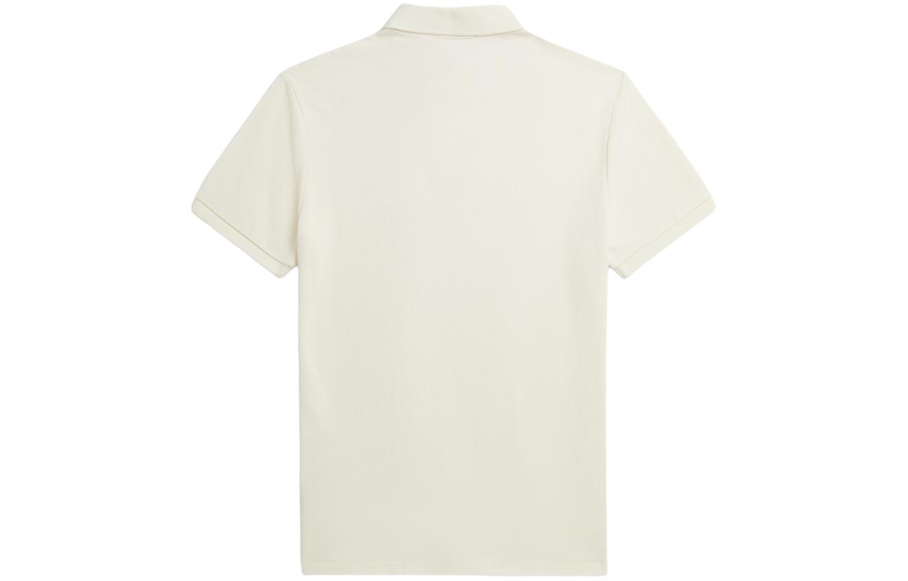 Polo Ralph Lauren SS24 Slim Fit Beige Short Sleeve Polo Shirt with Logo Embroidery. MNPOKNI1N822802-101 圖 3