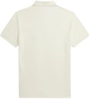 Lookbook Polo Ralph Lauren SS24 修身款米色刺繡短袖Polo衫。 MNPOKNI1N822802-101