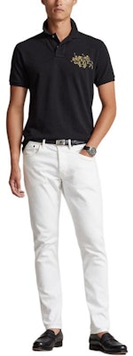 Polo Ralph Lauren SS24 Slim Fit Bercorak Leher Bulat Hitam Baju Polo Lelaki. MNPOKNI1N822583-001 Lookbook Polo Ralph Lauren SS24 Slim Fit Bercorak Leher Bulat Hitam Baju Polo Lelaki. MNPOKNI1N822583-001