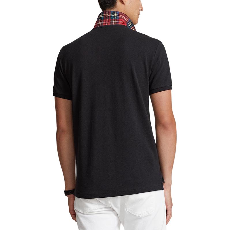 Purchase Polo Ralph Lauren 男士SS24修身印花黑色圆领T恤。 MNPOKNI1N822583-001