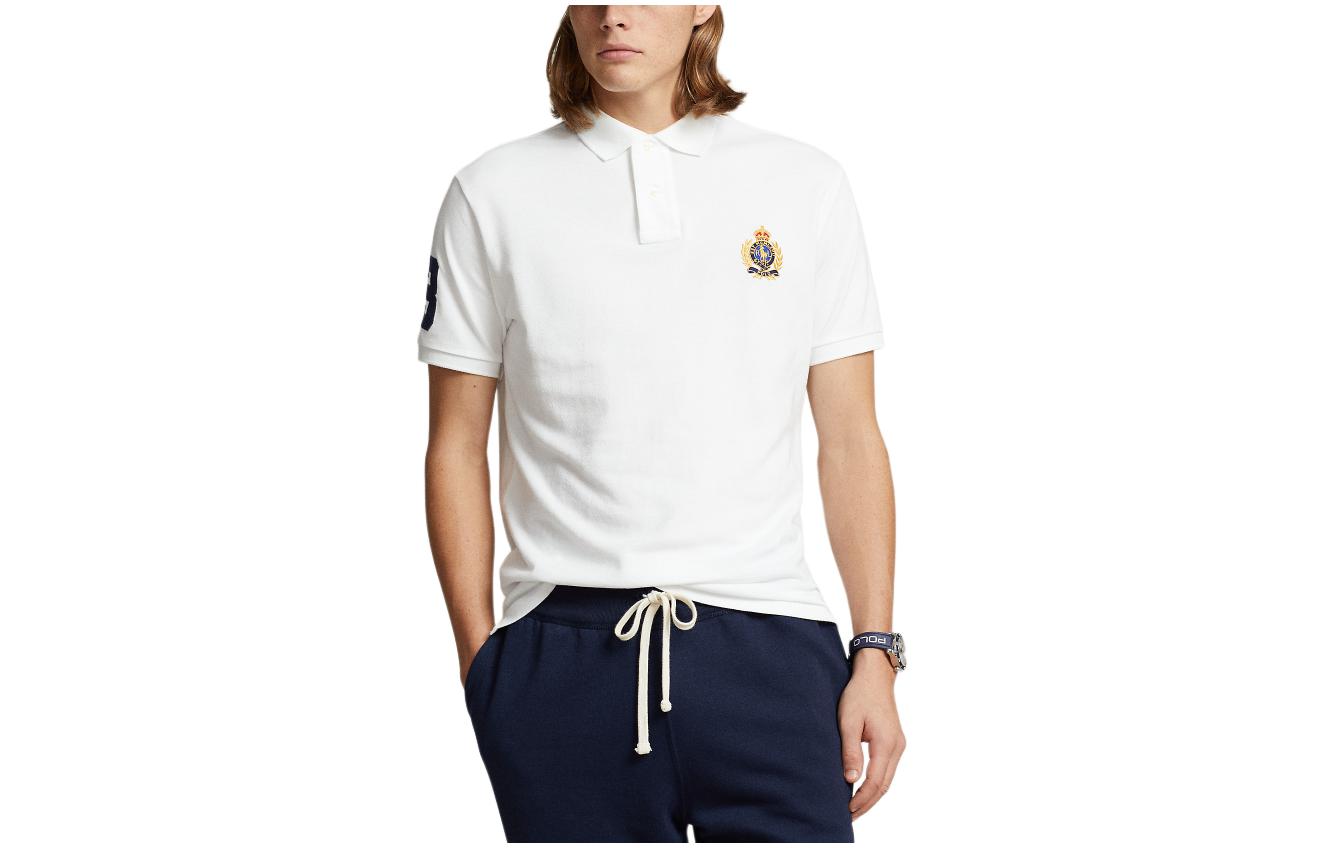 Polo Ralph Lauren SS24 Slim Fit Short Sleeve Polo Shirt with Pony Logo White Men. MNPOKNI1N822705-100 圖 2