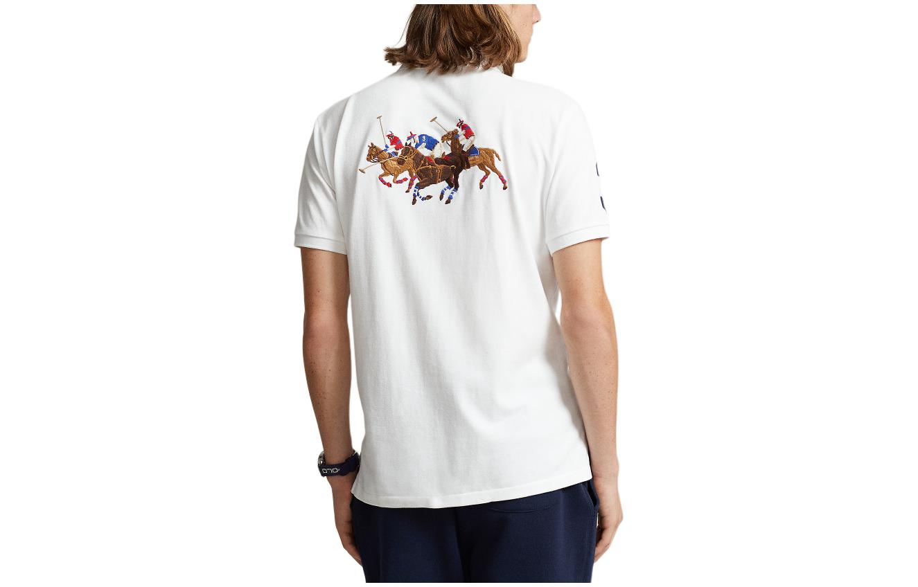 Polo Ralph Lauren SS24 Slim Fit Short Sleeve Polo Shirt with Pony Logo White Men. MNPOKNI1N822705-100 圖 3