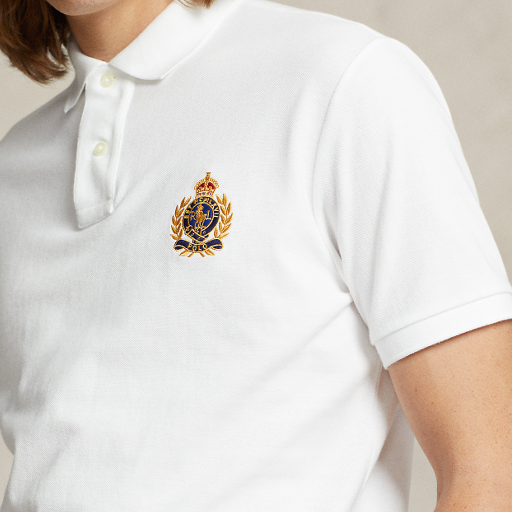 Polo Ralph Lauren SS24 Slim Fit Short Sleeve Polo Shirt with Pony Logo White Men. MNPOKNI1N822705-100 圖 5