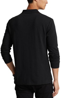 Polo Ralph Lauren SS24修身純黑長袖POLO衫帶標誌款式 MNPOKNI16823387-001 Purchase Polo Ralph Lauren SS24修身純黑長袖POLO衫帶標誌款式 MNPOKNI16823387-001