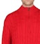 Lookbook Polo Ralph Lauren SS24 Solid Cable Knit Logo Embroidered Red Sweater Men. 710919213-012
