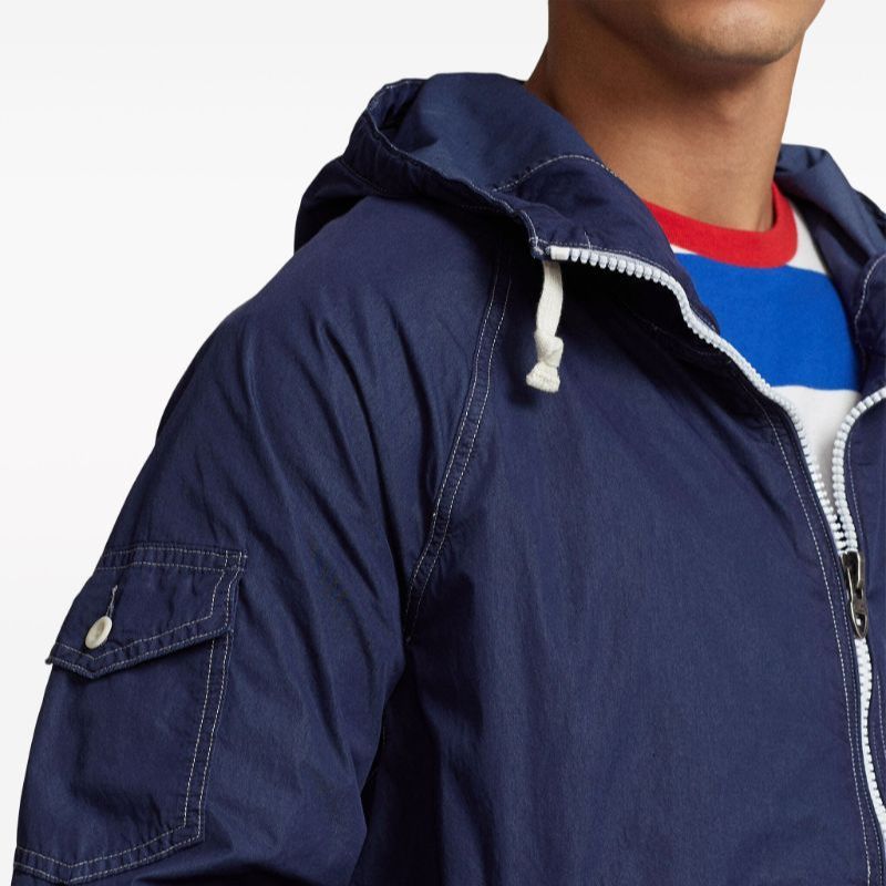 Polo Ralph Lauren SS24 Solid Color Zip-Up Hoodie Jacket for Men 710923283-002 圖 6