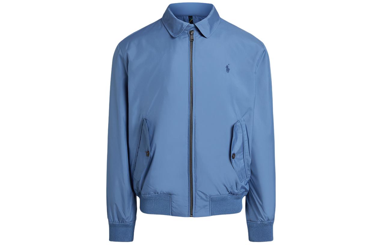 Polo Ralph Lauren SS24 Solid Color Zip-Up Jacket with Logo Embroidery Blue Men. MNPOOTW16021331-400 圖 2