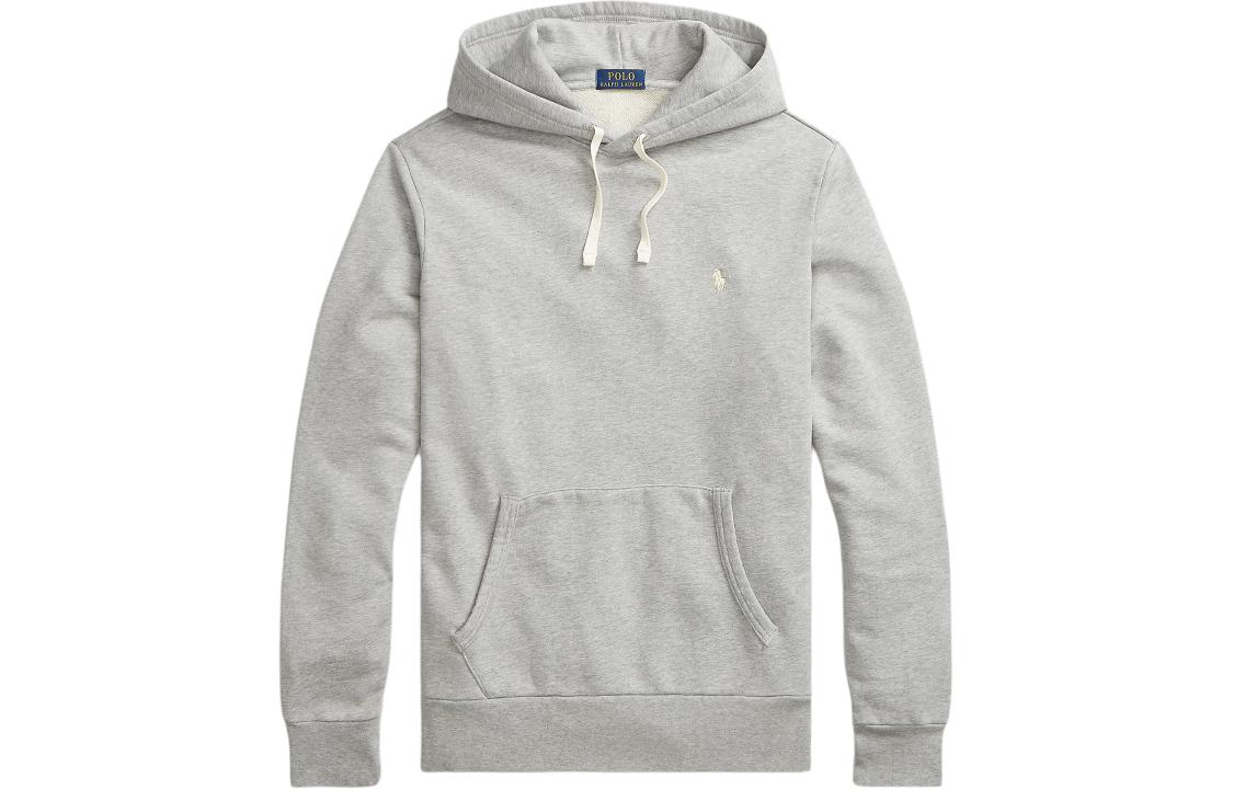 Polo Ralph Lauren SS24 Solid Logo Embroidered Hoodie Men’s Light Gray. MNPOKNI16823162-020