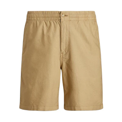 Polo Ralph Lauren SS24 Solid Mid-Rise Straight Casual Shorts Men Desert Khaki MNPOSHO14G20453-250