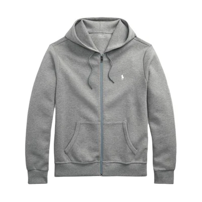 Polo Ralph Lauren SS24 Solid Zip Hoodie Long Sleeve - Steel Gray MNPOKNI16823446-020