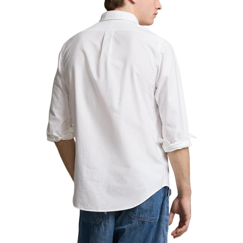 Polo Ralph Lauren SS24 White Bear Embroidery Casual Long Sleeve Shirt Men MNPOWOV16823457-100 圖 4