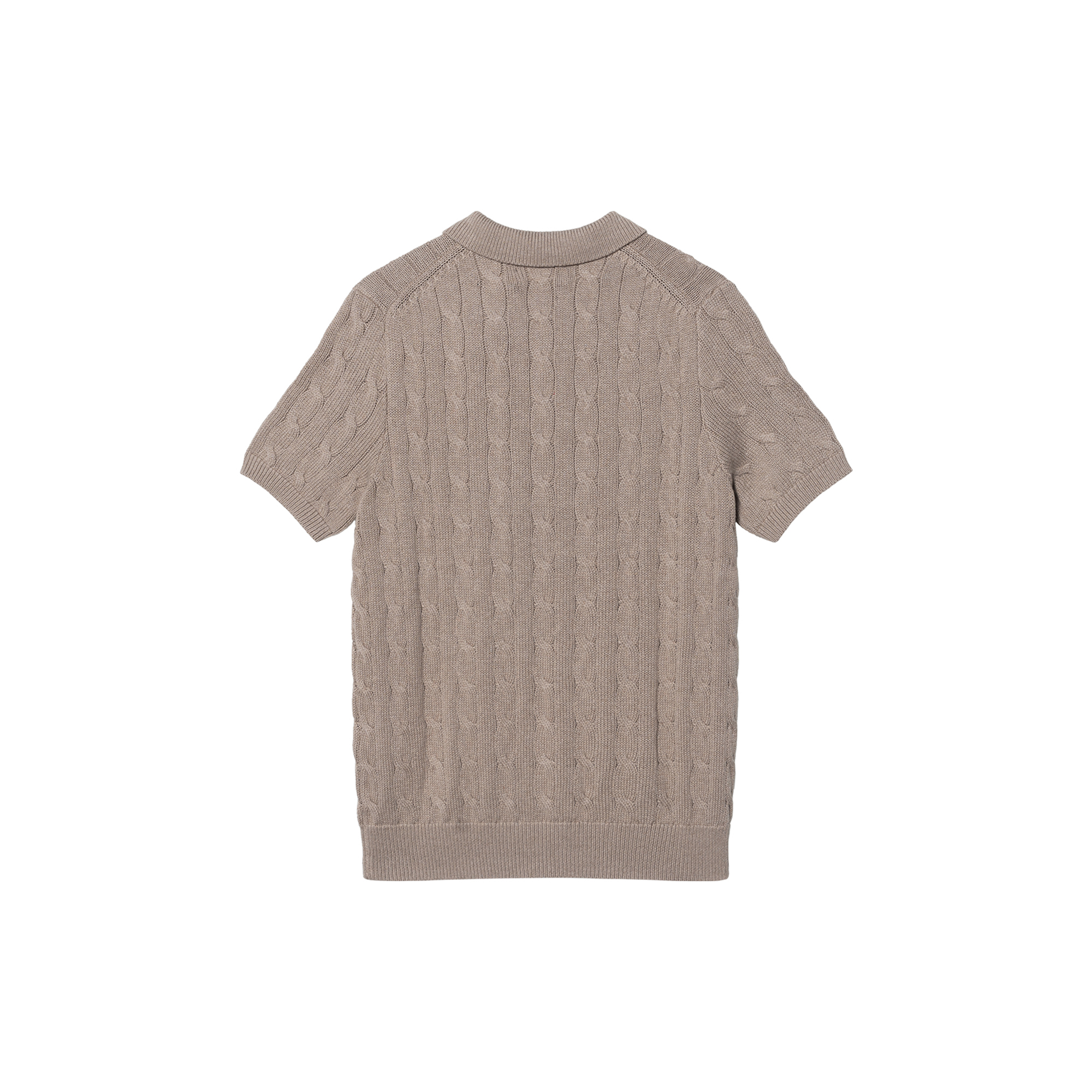 Lookbook ポロ ラルフ ローレン SS25 ケーブルニット 刺繍ポニー ロゴ 半袖 ポロシャツ MNPOSWE1N820034-101