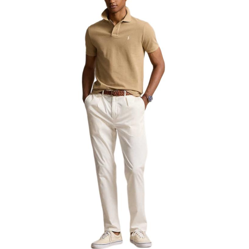 Polo Ralph Lauren SS25  Double-Button Cotton Polo Shirt Brown Yellow MNPOKNI1N822637-260 圖 3