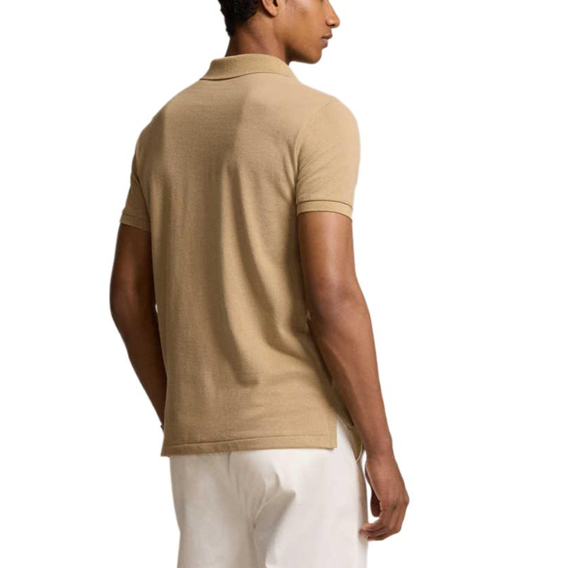 Polo Ralph Lauren SS25  Double-Button Cotton Polo Shirt Brown Yellow MNPOKNI1N822637-260 圖 5