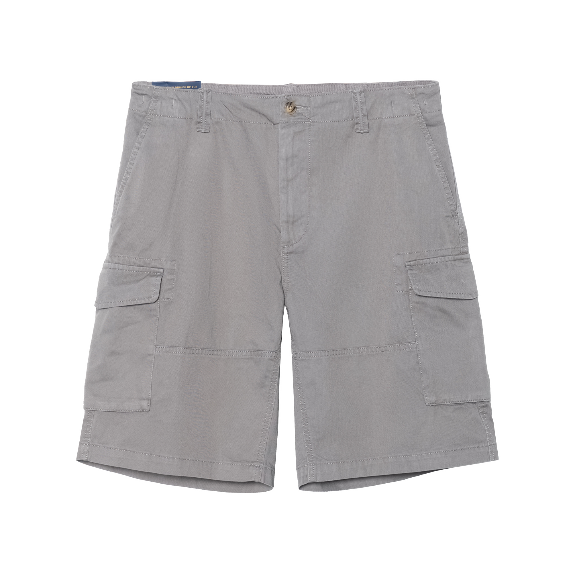 Order Polo Ralph Lauren SS25 Seluar Pendek Kelabu Santai dengan Logo Patch & Poket Berzip. 710726941-010