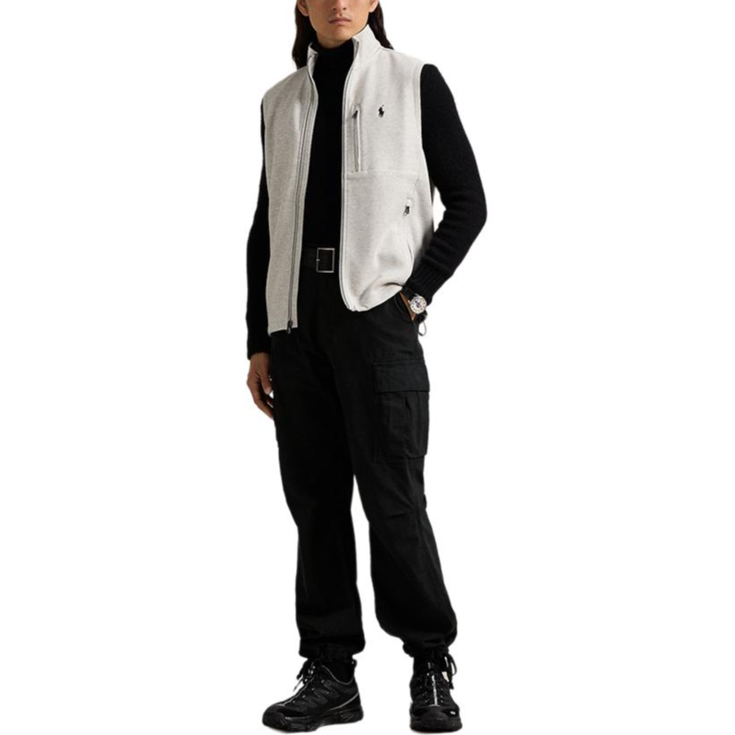 Lookbook Polo Ralph Lauren SS25 反穿高領針織背心 淺灰色 MNPOKNI1N220018-020