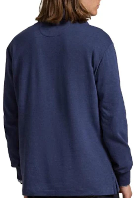 Polo Ralph Lauren SS25 长袖纯色纽扣蓝色Polo衫 710951683001 Purchase Polo Ralph Lauren SS25 长袖纯色纽扣蓝色Polo衫 710951683001