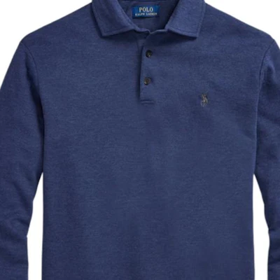 Polo Ralph Lauren SS25 长袖纯色纽扣蓝色Polo衫 710951683001 Details for Polo Ralph Lauren SS25 长袖纯色纽扣蓝色Polo衫 710951683001