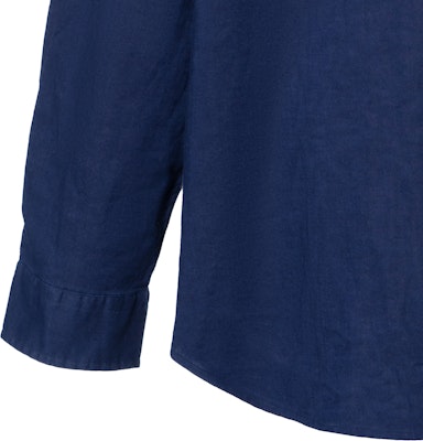 Polo Ralph Lauren SS25 海軍藍長袖棉麻襯衫 刺繡標誌款 710975540-003 1