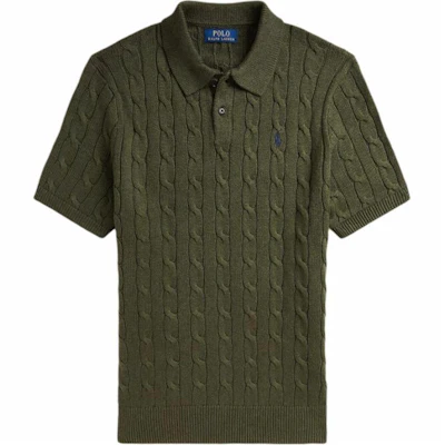 폴로 랄프 로렌 SS25 케이블 니트 코튼 폴로 스웨터 알파인 그린. MNPOSWE1N820054-300 Order 폴로 랄프 로렌 SS25 케이블 니트 코튼 폴로 스웨터 알파인 그린. MNPOSWE1N820054-300