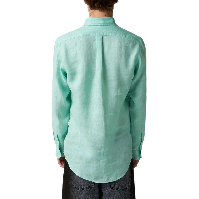 Polo Ralph Lauren SS25 Embroidered Logo Long Sleeve Shirt Men’s Blue. 710966294-011 圖 6