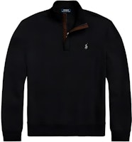 Polo Ralph Lauren SS25 Half-Zip Embroidered Logo Long Sleeve Sweatshirt Black Men 710890534031 Polo Ralph Lauren SS25 Half-Zip Embroidered Logo Long Sleeve Sweatshirt Black Men 710890534031