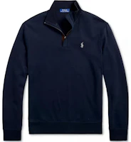 Polo Ralph Lauren SS25 Navy Blue Half-Zip Logo Embroidered Sweatshirt 710890534-028 Polo Ralph Lauren SS25 Navy Blue Half-Zip Logo Embroidered Sweatshirt 710890534-028