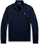 Order Polo Ralph Lauren SS25 Navy Blue Sweatshirt Logo Sulaman Half-Zip 710890534-028