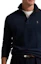 Purchase Polo Ralph Lauren SS25 Navy Blue Sweatshirt Logo Sulaman Half-Zip 710890534-028