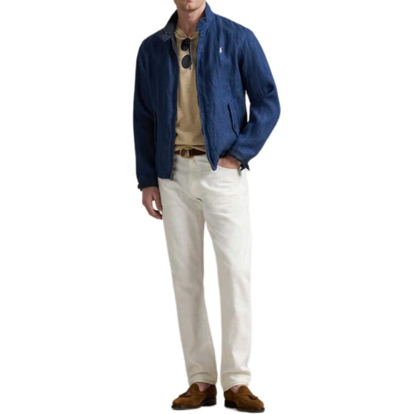 Lookbook Polo Ralph Lauren SS25 Jaket Harrington Navy Terbalik Sulaman Pony MNPOOTW15A20001410-410