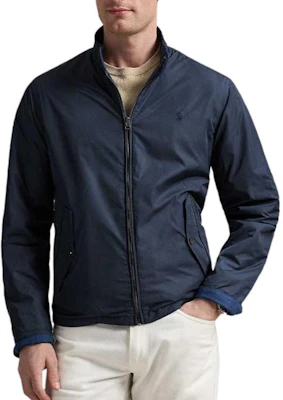 Polo Ralph Lauren SS25 Jaket Harrington Navy Terbalik Sulaman Pony MNPOOTW15A20001410-410 Shop Polo Ralph Lauren SS25 Jaket Harrington Navy Terbalik Sulaman Pony MNPOOTW15A20001410-410