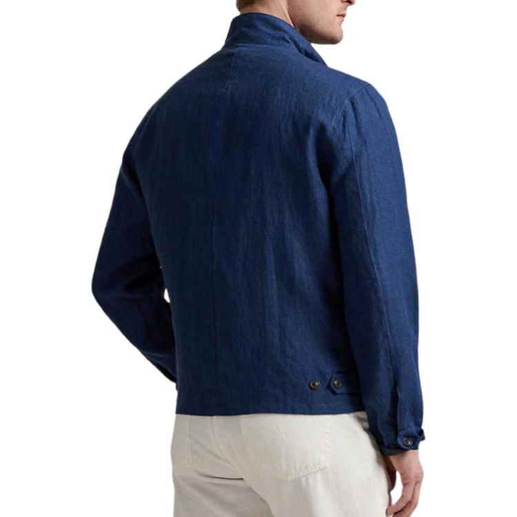 Details for Polo Ralph Lauren SS25 Jaket Harrington Navy Terbalik Sulaman Pony MNPOOTW15A20001410-410