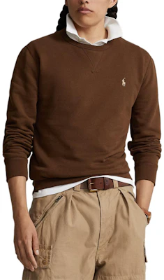 폴로 랄프 로렌 SS25 자수 크루넥 스웨트셔츠 브라운 710825900-014 Order 폴로 랄프 로렌 SS25 자수 크루넥 스웨트셔츠 브라운 710825900-014