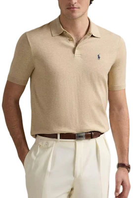 Polo Ralph Lauren SS25 Baju Polo Lengan Pendek Khaki Sulam Logo Pony. 710950158-006 Lookbook Polo Ralph Lauren SS25 Baju Polo Lengan Pendek Khaki Sulam Logo Pony. 710950158-006