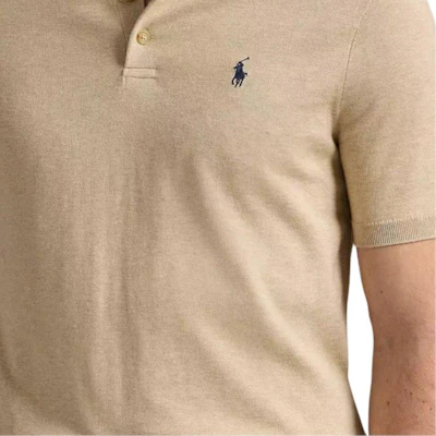 Polo Ralph Lauren SS25 Baju Polo Lengan Pendek Khaki Sulam Logo Pony. 710950158-006 Purchase Polo Ralph Lauren SS25 Baju Polo Lengan Pendek Khaki Sulam Logo Pony. 710950158-006