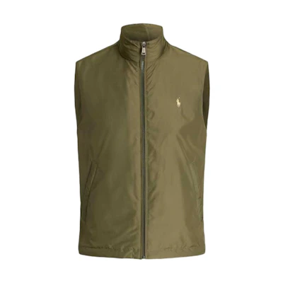 Polo Ralph Lauren SS25 Solid Color Embroidered Zip Vest Green . MNPOOTW1N220217-300