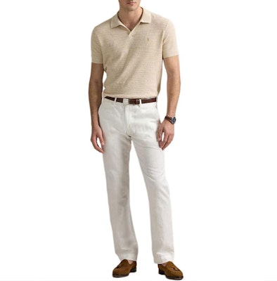 Polo Ralph Lauren 短袖素色T恤 米白 男款 SS25款式 710934180006 Lookbook Polo Ralph Lauren 短袖素色T恤 米白 男款 SS25款式 710934180006