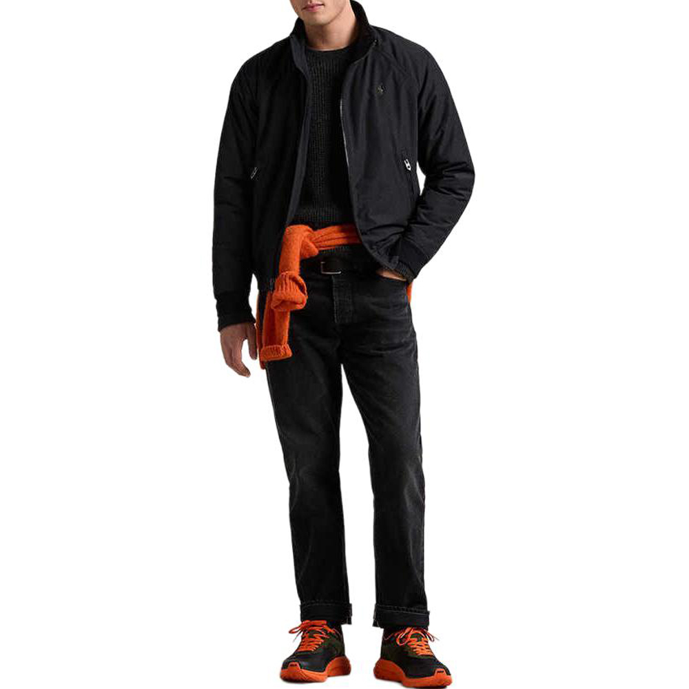 Polo Ralph Lauren SS25 Solid Color Raglan Zip Jacket Black Outerwear MNPOOTW16021537-001 圖 5