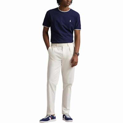 Polo Ralph Lauren SS25純色小馬標誌圓領藍色T恤。 710963492-001 Lookbook Polo Ralph Lauren SS25純色小馬標誌圓領藍色T恤。 710963492-001