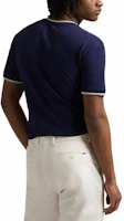 Purchase Polo Ralph Lauren SS25純色小馬標誌圓領藍色T恤。 710963492-001